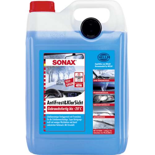 SONAX AntiFrost&KlarSicht Szélvédőmosó folyadék, -20°C, 5L