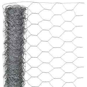 Nature hexagonal galvanized steel wire mesh 1 x 5 m 40 mm 79186598