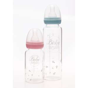 Baby Bruin hőálló üveg cumisüveg 240 ml - rózsaszín 32898772 Cumisüvegek