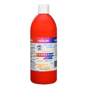 Nebulo Tempera Basic red paint, 500 ml bottle - Nebulo