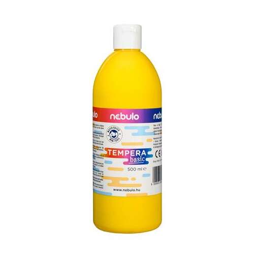 Nebulo Tempera Basic Žltá Farba, 500 ml
