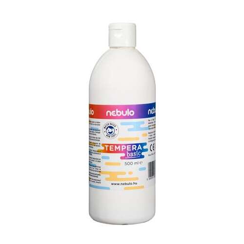 Nebulo Tempera Basic Weiß Farbe, 500 ml