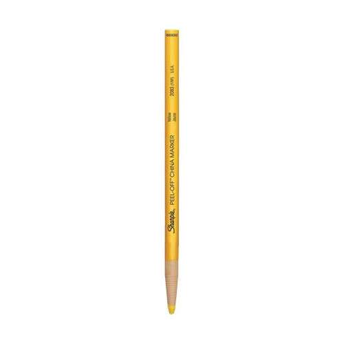 Popisovač SHARPIE, 2,0 mm, SHARPIE "Peel-Off China marker", žltý