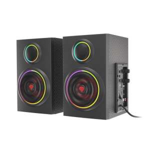 Genesis Helium 300 BT 2.0 RGB Gaming Speakers, Black - Audio