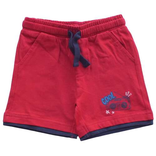 Fiú rövidnadrág - Cool piros - Pamut 32590120