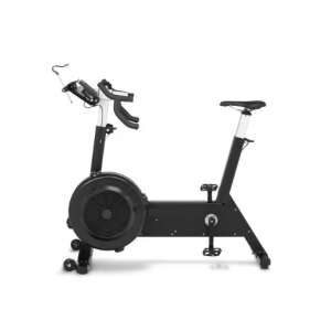Zoco Body Fit indoor cycling bike with adjustable seat and handlebars, black frame with silver accents - Exercise Bike