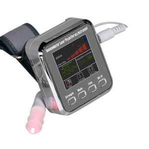 650 nm Lasertherapie-Uhr für Handgelenk und Nasenhöhle, Halbleiter-Laser-Physiotherapie-Instrument - Softlaser-Gerät