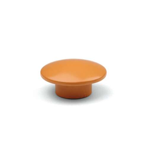 TULIP Sola narancssárga bútorgomb csavarral, közeli kép