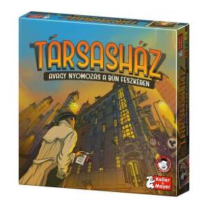 Társasház társasjáték doboz, Keller&Mayer, detektíves játék, lakóház, bűnügyi nyomozás - Keller&Mayer