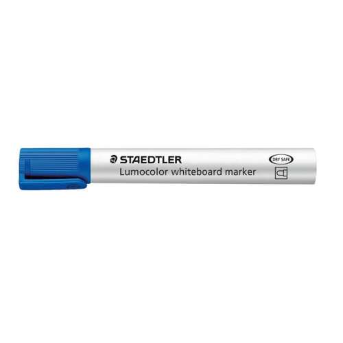 Marker pentru tablă albă STAEDTLER Lumocolor, albastru, 2 mm, cu vârf conic