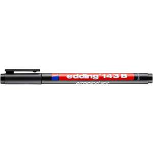 EDDING 143 B permanent pen, black, 1 mm - Permanent marker