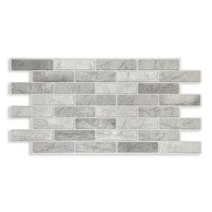 3D PVC Falpanel - Tégla Mintás - Szürke