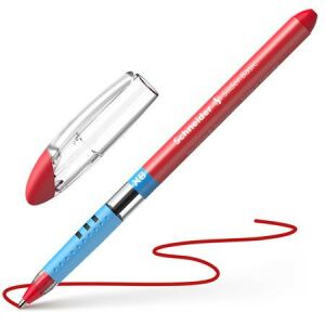 Schneider Slider Basic XB red ballpoint pen writing - Pen