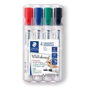 Set de markere pentru tablă, 2 mm, conic, STAEDTLER "Lumocolor® 351", 4 culori diferite 79320846 Markere whiteboard