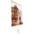 Infrapanel electric wall heater, side view, Prague cityscape painting