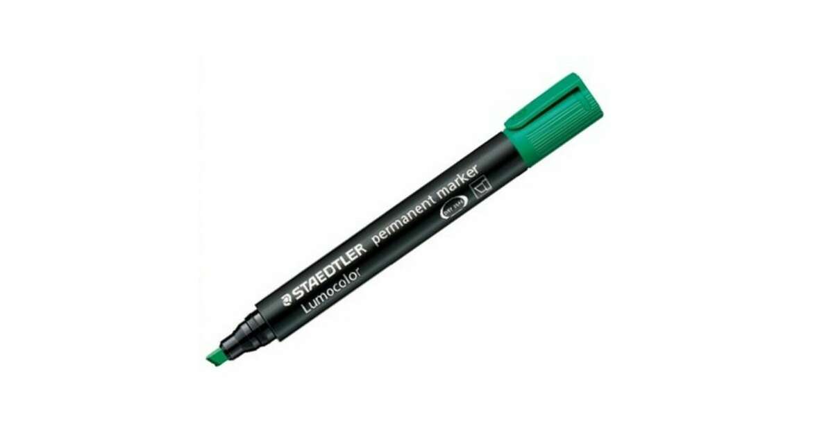 Alkoholni marker, 2-5 mm, rezan, STAEDTLER "Lumocolor® 350", zeleni
 79355413