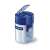 Staedtler 511 blue pencil sharpener with shavings container, open lid