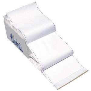 Victoria Paper Leporelló folyamatos számítógépes papír, 240 mm széles, 12 hüvelyk hosszú, 3 példányos lap, 600 garnitúra dobozonként - Leporelló nyomtatópapír