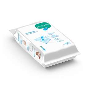 BabyOno Underpads de unică folosință, pachet de 10, 40x60cm, saltea de schimbă de unică folosință, pentru bebeluși, moale, respirabil, absorbant, control al mirosului - Schimbarea scutecelor