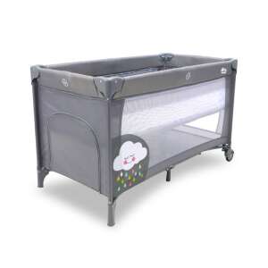 Asalvo Smooth 2 szintes utazóágy felhő mintával, ferde nézet - Asalvo