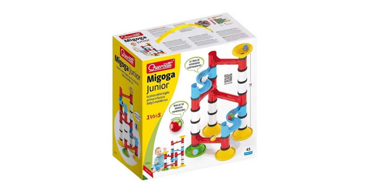 Quercetti Migoga junior golyópálya 45 db-os