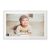 Denver Electronics 10.1 inch digital photo frame displaying baby photo