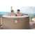 Jacuzzi gonflabil pentru 3 persoane cu pompă de filtrare 165x70cm Avenli Bali #maro 32598623}