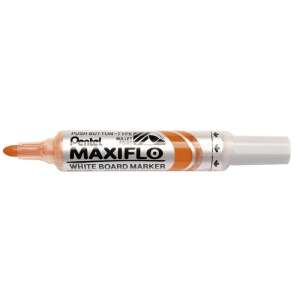 Orangener Pentel Maxiflo Whiteboard-Marker mit Kugelspitze - Tafel- & Flipchart-Marker