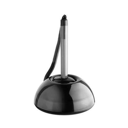 ICO Lux black retractable pen with stand