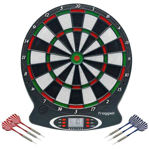 FroggieX FX-TS-DRT elektromos darts tábla digitális pontszámlálással és dartsokkal