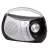Trevi RA 764 fekete hordozható rádió AM/FM tunerrel, ezüst fogantyúval és fekete testtel