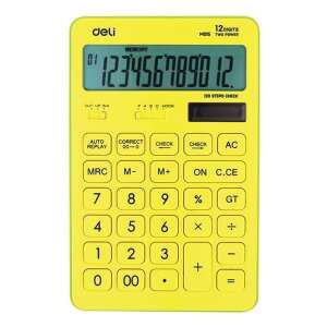 Deli Macaron 120 sárga asztali számológép 79402151 