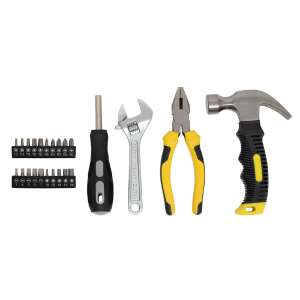 24 darabos szerszámkészlet, beleértve a csavarhúzót, a villáskulcsot, a fogót és a kalapácsot - SMA