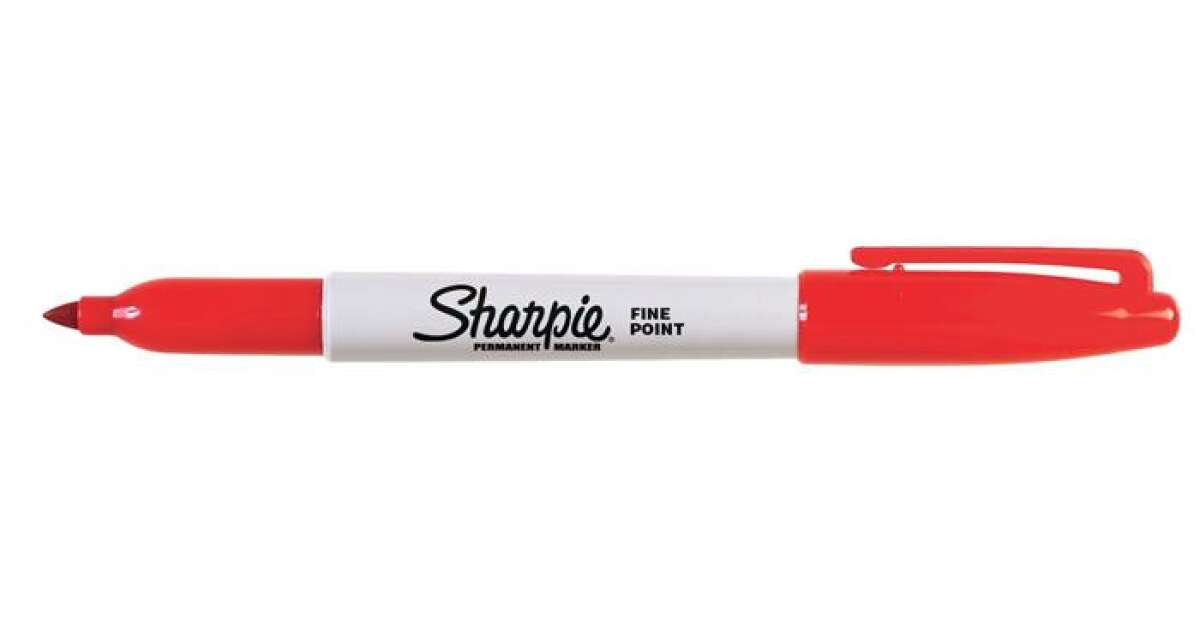 Alcohol marker, 1 mm, conical, SHARPIE "Fine Point", red