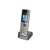 Grandstream DP722 DECT cordless IP phone with base station, side view, silver