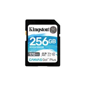 Kingston Canvas Go! Plus 256GB SDXC Speicherkarte, UHS-I, U3, V30, 170MB/s Lesegeschwindigkeit - Kingston