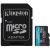 Card Kingston 64GB microSD cu adaptor SD, prim-plan