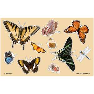 Öntapadós állatos-pillangók matrica csomag 79422467 Matricák, mágnesek