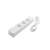 Deltaco Smart Home SH-P03USB2 1,5m Smart Listwa Zasilająca z 3 Gniazdami i 2 Portami USB, Biały