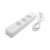 Deltaco Smart Home SH-P03USB2 1,5m Smart Power Strip with 3 Outlets and 2 USB Ports, White