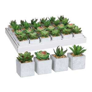 Dekor növény Mica Decorations 8 x 5 cm Zöld PVC Leveles nyövény 79427062 