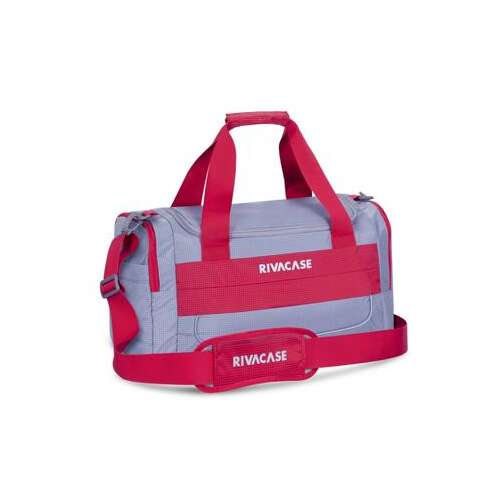 Športová taška/cestovná taška, 30L, Rivacase "5235 Mercantour", sivo-červená