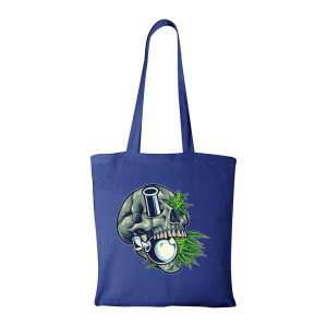 Koponya és canabis - Bevásárló táska kék 79430724 
