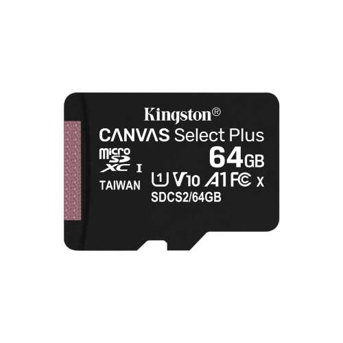 Kingston Canvas Select Plus 64GB MicroSDXC memóriakártya
