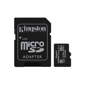 Card de memorie Kingston microsdhc 32gb canvas select plus 100r a1 c10 + adaptor SDCS2/32GB 32662393 Articole foto, video și optică