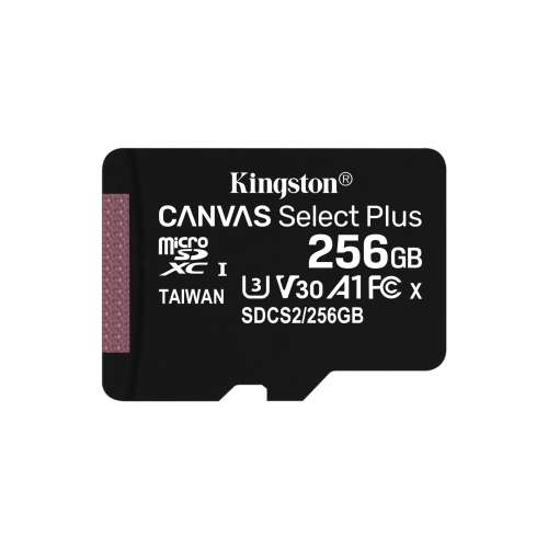 Kingston Canvas Select Plus microSDXC 256GB (Klasa 10), UHS-I memorijska kartica s adapterom (SDCS2/256GB) 44984746
