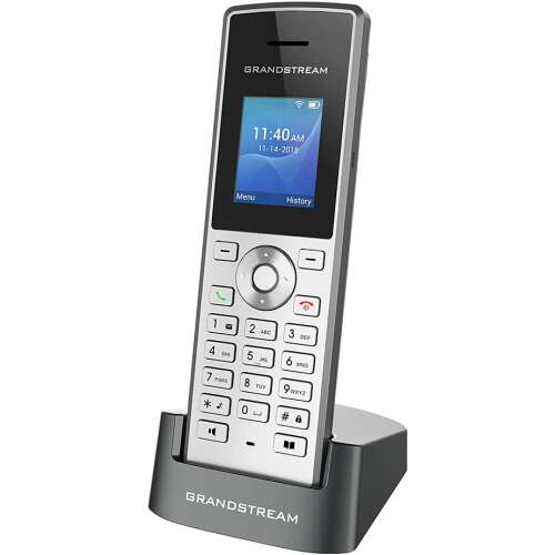 Grandstream WP810 Wi-Fi IP phone, silver, with charging base