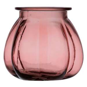 Váza Rózsaszín újrahasznosított üveg 18 x 18 x 16 cm 79442659 