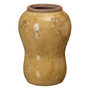 Váza 14,5 x 14,5 x 21,5 cm Kerámia Mustár 79443214 