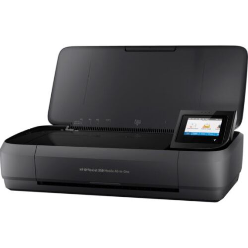 HP OfficeJet 250 Mobile All-in-One Inkjet Printer with Open Lid
